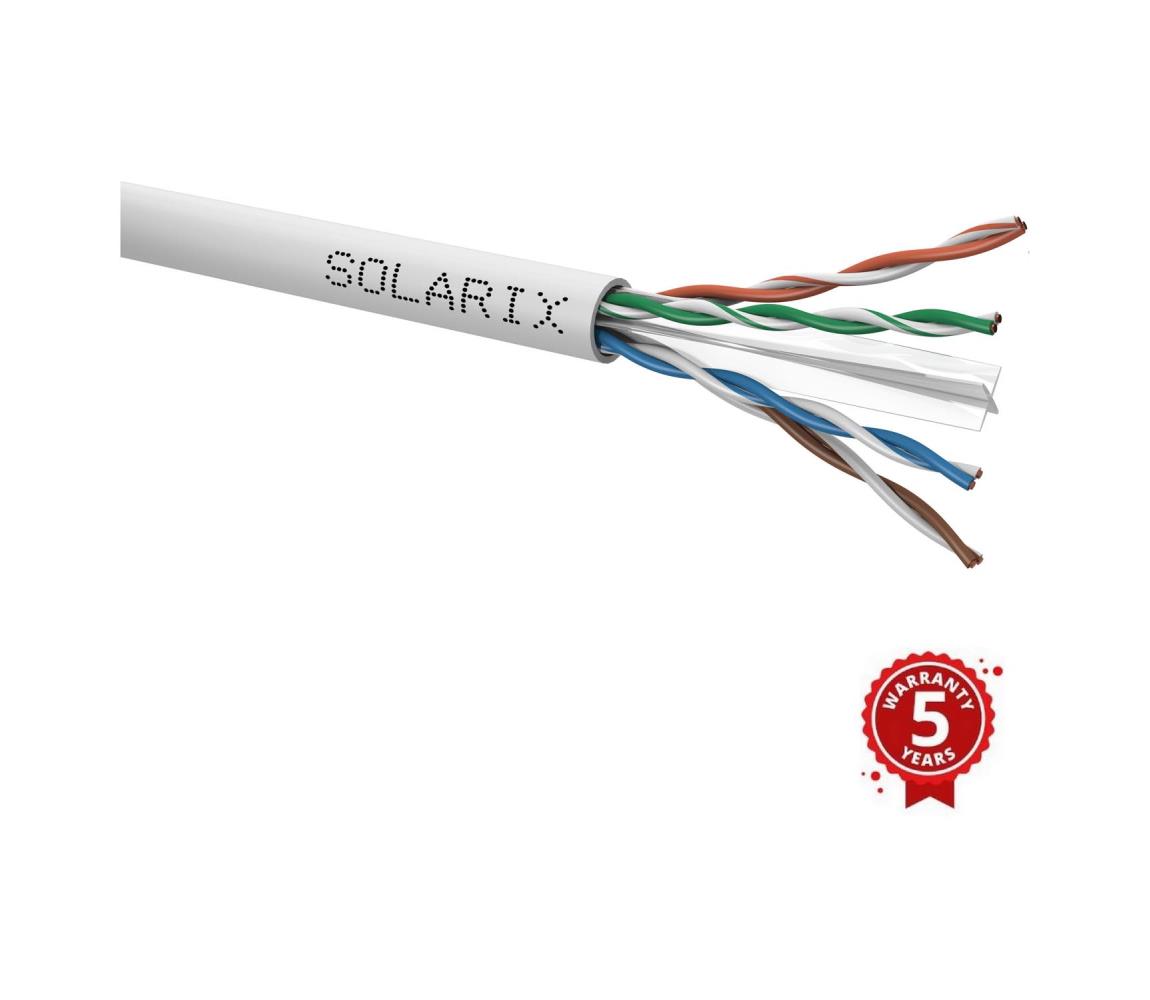 Solarix SXKD-6-UTP-PVC UTP, Cat6, drát, PVC, box, 100m